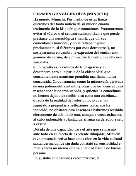 Carmen González Díez (Minuchi)