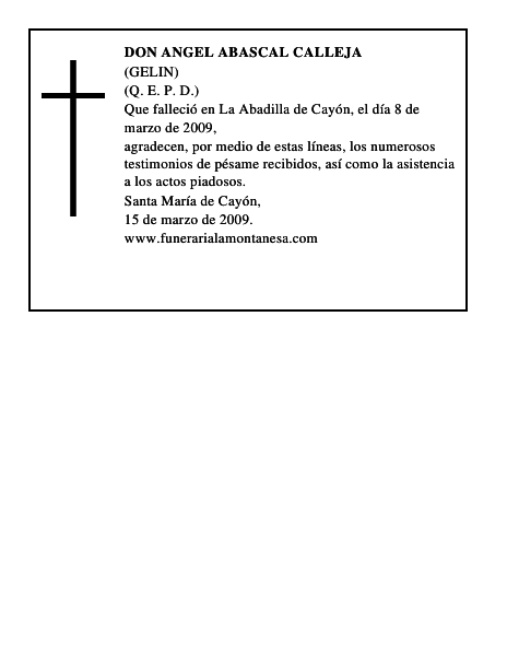 DON ANGEL ABASCAL CALLEJA