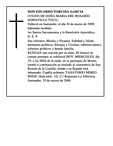 DON EDUARDO TORCIDA GARCIA