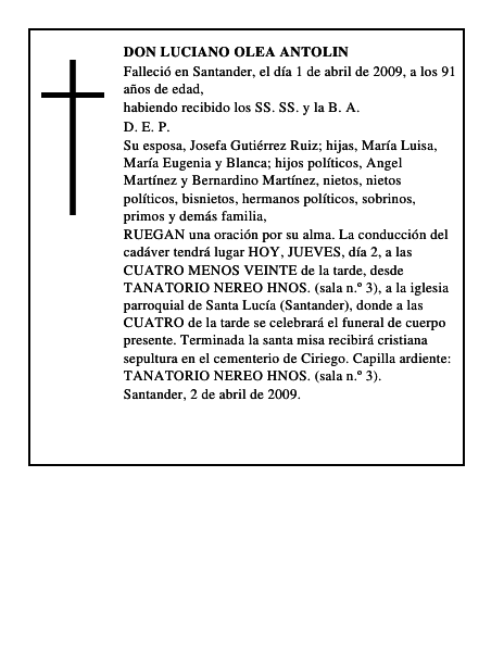 DON LUCIANO OLEA ANTOLIN