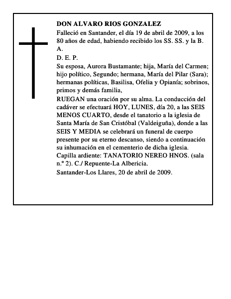 DON ALVARO RIOS GONZALEZ