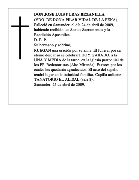 DON JOSE LUIS PURAS BEZANILLA