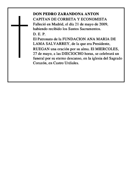 DON PEDRO ZARANDONA ANTON