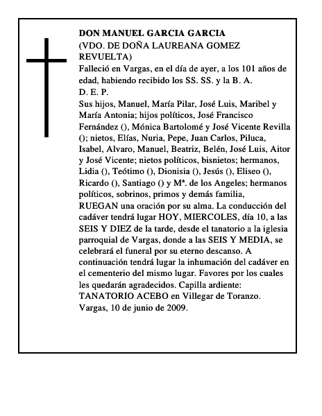DON MANUEL GARCIA GARCIA