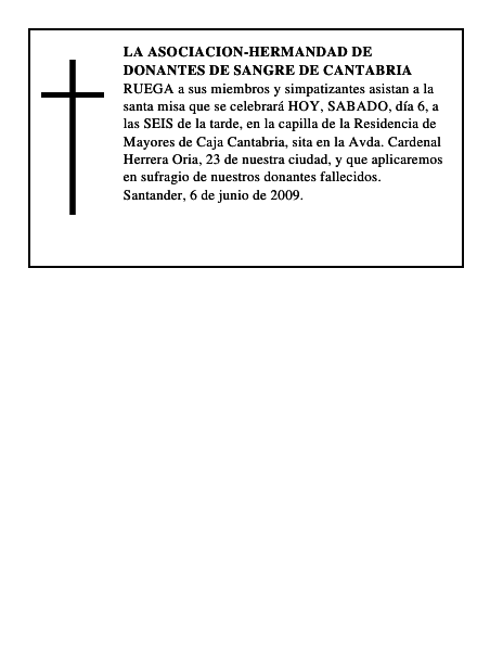 LA ASOCIACION-HERMANDAD DE DONANTES DE SANGRE DE CANTABRIA