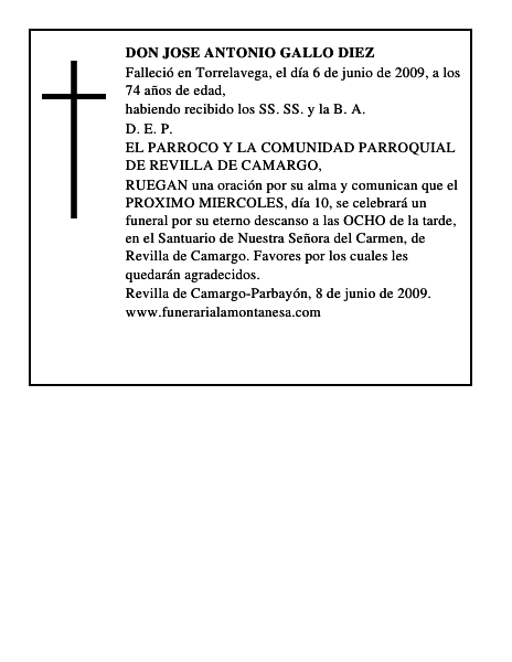 DON JOSE ANTONIO GALLO DIEZ