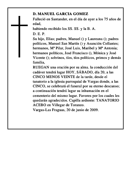 D. MANUEL GARCIA GOMEZ