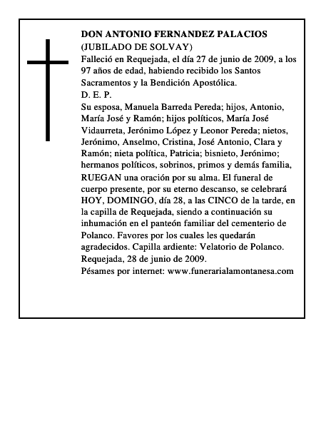 DON ANTONIO FERNANDEZ PALACIOS