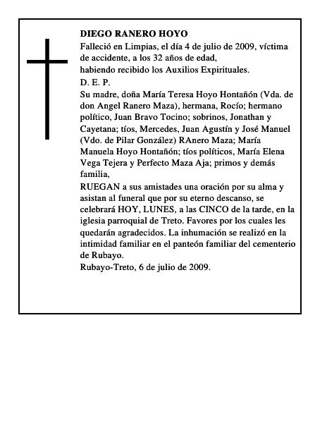 DIEGO RANERO HOYO