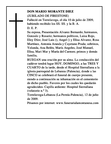 DON MARIO MORANTE DIEZ