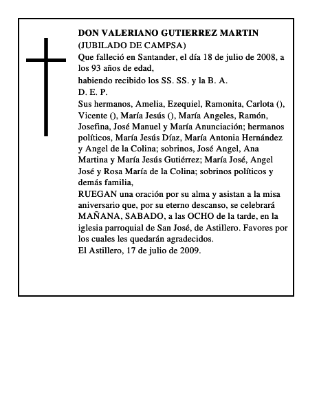 DON VALERIANO GUTIERREZ MARTIN