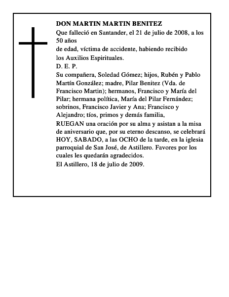 DON MARTIN MARTIN BENITEZ