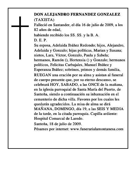 DON ALEJANDRO FERNANDEZ GONZALEZ