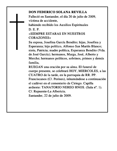 DON FEDERICO SOLANA REVILLA