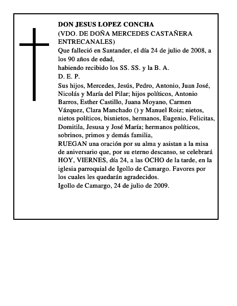 DON JESUS LOPEZ CONCHA