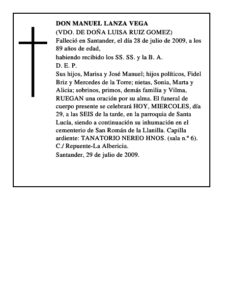 DON MANUEL LANZA VEGA