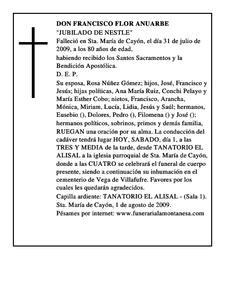 DON FRANCISCO FLOR ANUARBE
