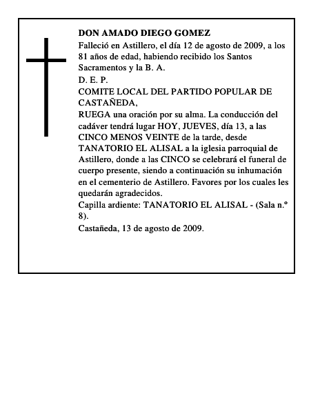 DON AMADO DIEGO GOMEZ