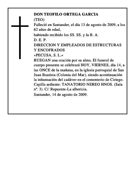 DON TEOFILO ORTEGA GARCIA
