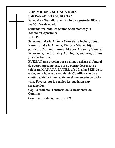 DON MIGUEL ZUBIAGA RUIZ