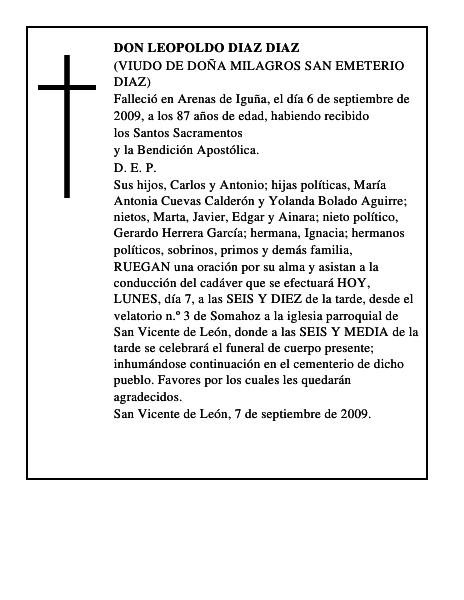 DON LEOPOLDO DIAZ DIAZ