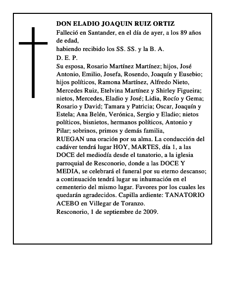 DON ELADIO JOAQUIN RUIZ ORTIZ
