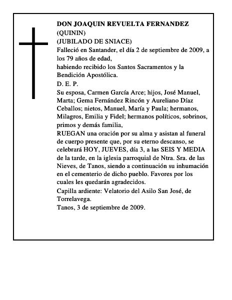 DON JOAQUIN REVUELTA FERNANDEZ