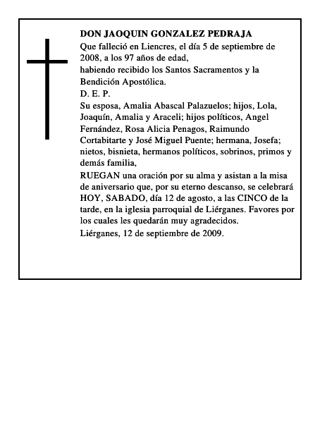 DON JAOQUIN GONZALEZ PEDRAJA