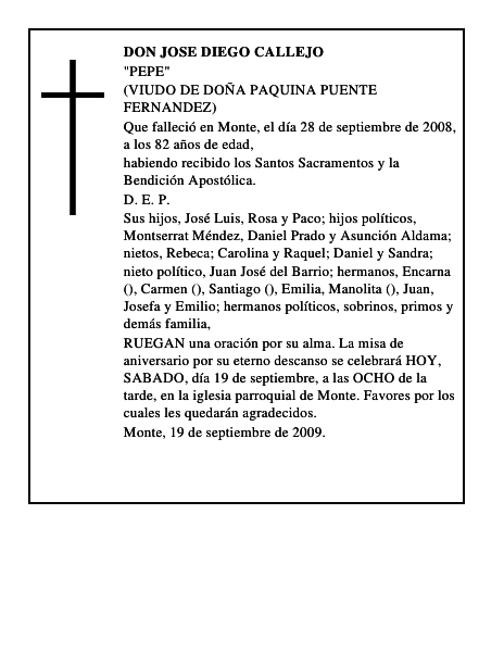 DON JOSE DIEGO CALLEJO