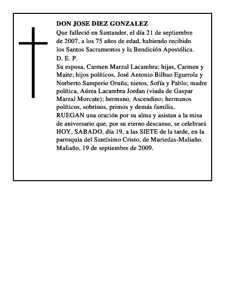 DON JOSE DIEZ GONZALEZ