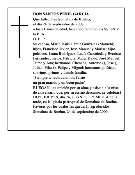 DON SANTOS PEÑIL GARCIA