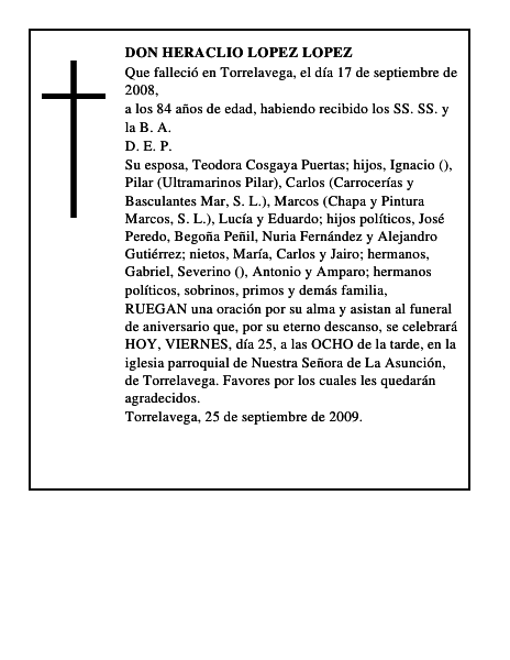DON HERACLIO LOPEZ LOPEZ