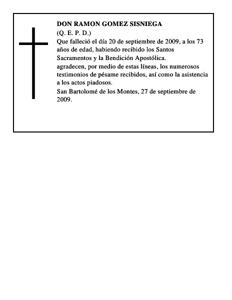 DON RAMON GOMEZ SISNIEGA