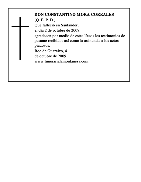 DON CONSTANTINO MORA CORRALES
