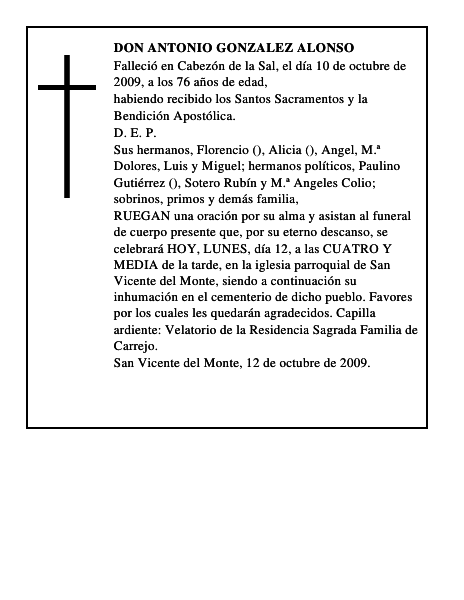 DON ANTONIO GONZALEZ ALONSO