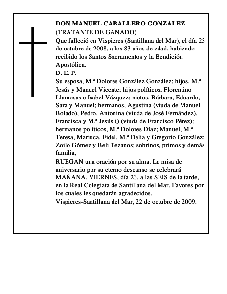 DON MANUEL CABALLERO GONZALEZ