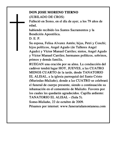 DON JOSE MORENO TIERNO