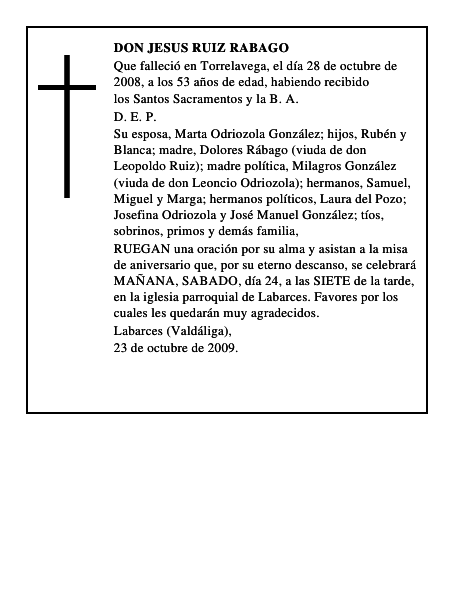 DON JESUS RUIZ RABAGO