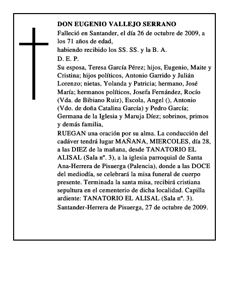 DON EUGENIO VALLEJO SERRANO