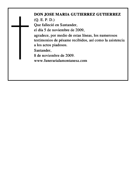 DON JOSE MARIA GUTIERREZ GUTIERREZ