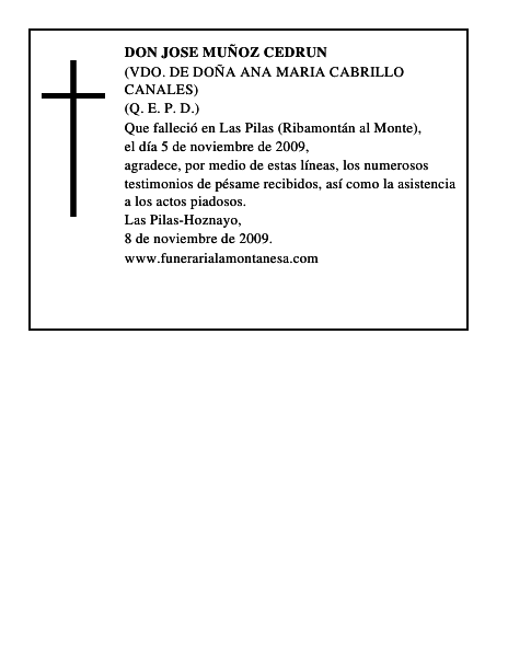 DON JOSE MUÑOZ CEDRUN
