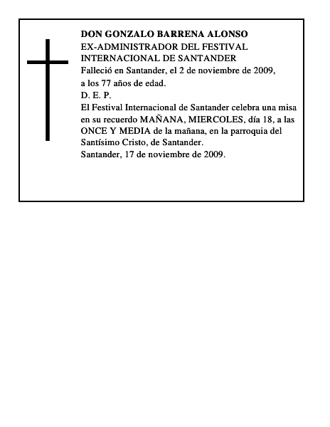 DON GONZALO BARRENA ALONSO