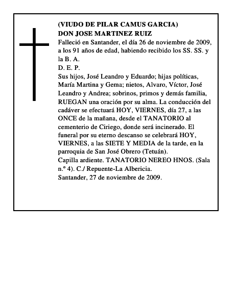 DON JOSE MARTINEZ RUIZ