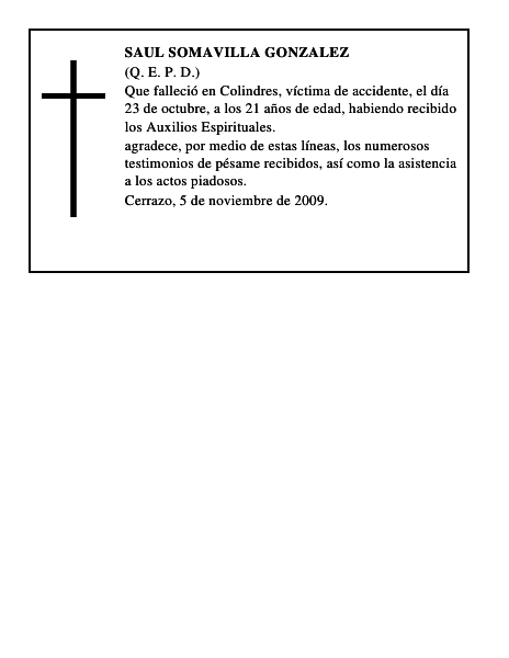 SAUL SOMAVILLA GONZALEZ