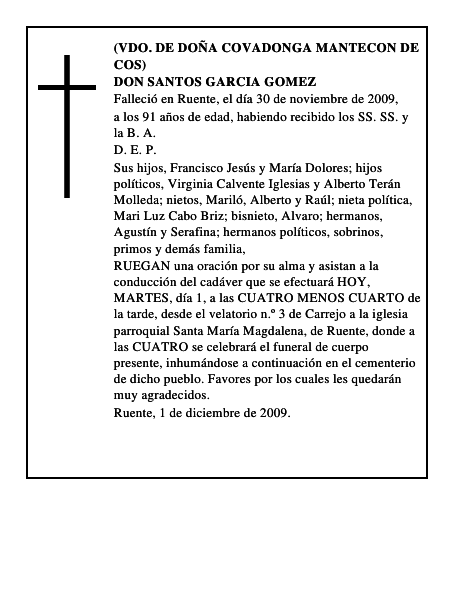 DON SANTOS GARCIA GOMEZ