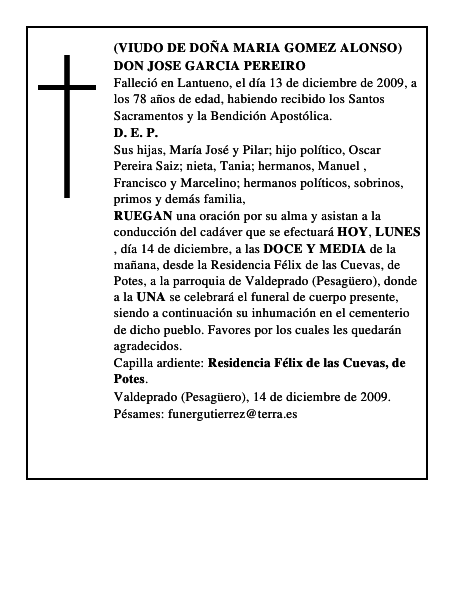DON JOSE GARCIA PEREIRO