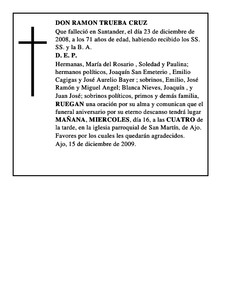 DON RAMON TRUEBA CRUZ