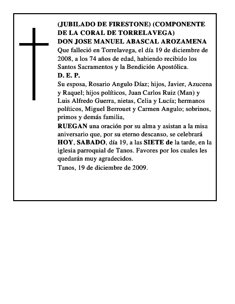 DON JOSE MANUEL ABASCAL AROZAMENA
