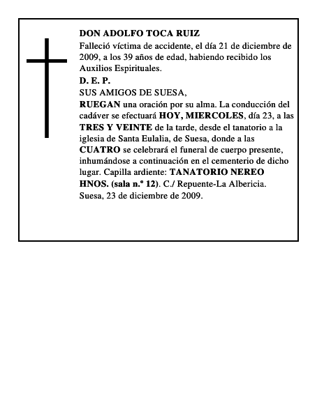 DON ADOLFO TOCA RUIZ
