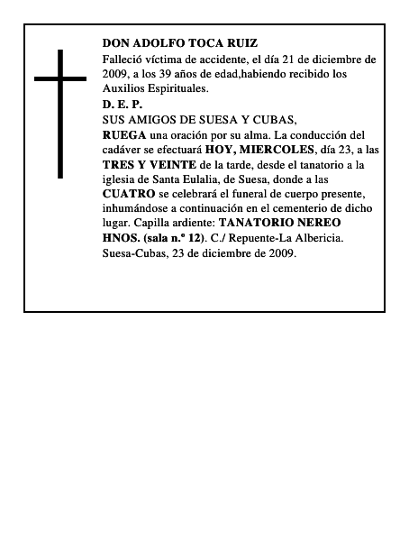 DON ADOLFO TOCA RUIZ